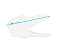 Agrafeuses de bureau sans agrafes, agrafeuse à main en ABS, agrafeuse à papier, fournitures de bureau, outil manuel de reliure pour la maison, l'école (white)