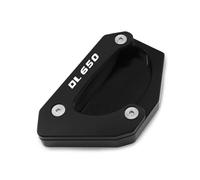 Agrandir le trépied Plaque D'extension De Support De Moto Support Latéral De Pied Élargi Pour Suzuki Pour V-STROM 650/XT DL650 V 2012-2023(Black-a)