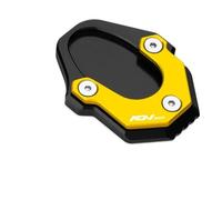 Agrandir Support Béquille De Moto pour ADV350 2021 2022 Extension De Béquille Latérale, Plaque De Support, Repose-Pieds Antidérapant D'extension Latérale(Or)