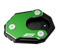 Agrandir Support Béquille Latérale Élargie pour Kawasaki pour ZX6R pour ZX10R pour ZX636 2017-2024 Plaque De Support Élargie pour Béquille Latérale D'extension Latérale(Vert 3)