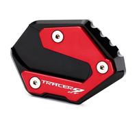 Agrandir Support Béquille Latérale Élargie pour Moto pour Yamaha Tracer 9 9GT 2021-2023 Support De Béquille Latérale, Repose-Pieds Antidérapant D'extension Latérale(Rouge 1)