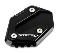 Agrandir Support Béquille Latérale Élargie pour Moto pour Yamaha Tracer 9 9GT 2021-2023 Support De Béquille Latérale, Repose-Pieds Antidérapant D'extension Latérale(NOIR2)