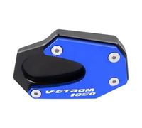 Agrandir Support Béquille Latérale pour Moto pour Suzuki DL1050 V-Strom 1050 Vstrom 1050XT DL1050XT 2020-2023 Plaque De Support D'extension D'extension Latérale(BLEU1)