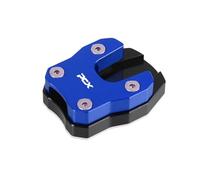 Agrandir Support Coussin De Béquille Latérale pour Moto pour ADV125 150 160 350 PCX125 PCX150 PCX160 2016-2023 Repose-Pieds Élargi pour Béquille D'extension Latérale(Bleu2)