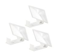 Agrandisseur D’écran de Téléphone Haute Définition 2-3x, Lot de 3 | Blanc, Pp et Pvc, Hauteur Réglable, Technologie Optique Haute Définition pour Téléphone