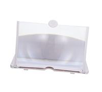 Agrandisseur D’écran de Téléphone Portable Blanc Abs Réglable | Lecture de Livres Nouvelles, Usage à Domicile, Support Pratique pour Téléphone Portable