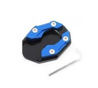 Agrandisseur De Béquille De Moto CNC Extension Latérale Plaque De Support Pour YZF R125 R125M MT125 2017-2022 RESPUNEKBAH(Blue)