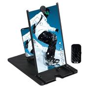 Agrandisseur d'écran de smartphone | Support pliable pour smartphone avec télécommande sans fil - Écran grossissant 3D HD pour téléphone portable | Pour jeux, vidéos, divertissement et visionnage à la