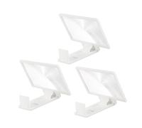 Agrandisseur D'écran de Téléphone Blanc 3 Pièces PP PVC 2 à 3 Fois | Technologie Optique Haute Définition, Hauteur Réglable, Compatible Plupart des Téléphones