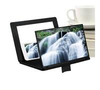 Agrandisseur d'Écran de Téléphone,Projecteur Amplificateur 3D HD de 30 cm - Agrandisseur d'Écran de Téléphone à Angle Réglable avec Miroir et Support Pliable - pour Visionnage de Films