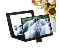 Agrandisseur d'Écran de Téléphone | Projecteur Portable Amplificateur 30 cm,Agrandisseur d'Écran Smartphone 3D HD à Angle Réglable avec Miroir et Support Pliable - pour Visionnage de Films