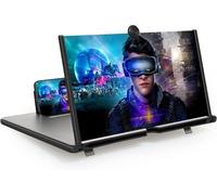 Agrandisseur Ecran Telephone, 16 Pouces Loupe Téléphone Portable, Hd Amplificateur D Ecran, Pour Des Films Et Des Vidéos,Jeux, Loupe D' Ecran Pour Tous Les Smartphones (Noir)[Pop947560]
