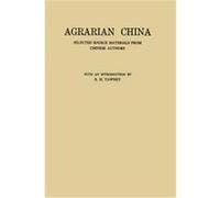 Agrarian China, China Studies: Studies in Chinese History and Civilization R. H. Tawney (Auteur)