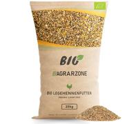 Agrarzone Bio Farine pour Poules pondeuses 20 kg [Premium] - Qualité 100% Bio - Alimentation adaptée aux Poules pondeuses - sans OGM