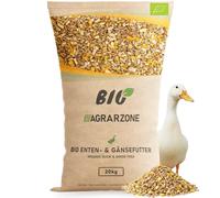 Agrarzone Bio Nourriture pour Canards 20 kg - 100% Bio, qualité autrichienne - Aliment adapté aux Canards Coureurs, nettoyé Plusieurs Fois - Aliment pour Canards Sauvages, Canards domestiques et oies