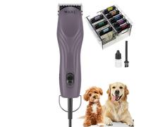 Agrarzone Edition Wahl KM10+ Tondeuse pour chien avec jeu de peignes amovibles - Tondeuse Wahl pour chien et chat - Pour toiletteurs & vétérinaires - Silencieuse & sans vibrations