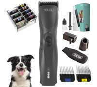 Agrarzone Edition Wahl Max Go Tondeuse chiens avec jeu de peignes - Tondeuse à batterie pour chien & chat - Moser Max autonomie de 180 minutes