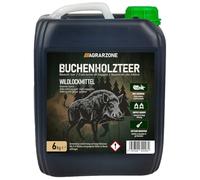 Agrarzone Goudron de bois de hêtre 6 kg - Attire pour sangliers et cerfs - Double cuisson pour un effet d'attraction maximal - Très concentré et résistant aux intempéries - 100 % naturel