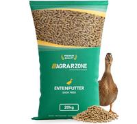 Agrarzone Granulés pour Canards 20 kg - Nourriture autrichienne pour Canards Coureurs - 100% sans OGM et dépoussiéré - Granulés pour Canards Sauvages, et oies