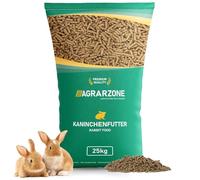 Agrarzone Nourriture pour lapin 25 kg Premium [Pellets] Nourriture de qualité pour lapins et lapins | pour la conservation et l'élevage de toutes les races | sans OGM | Fabriqué en Autriche