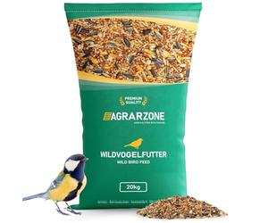 Agrarzone Nourriture pour Oiseaux Sauvages Toute l'année 20 kg - Nourriture avec mélange de graines de qualité - Nourriture avec graines de Tournesol - sans poussière et additifs