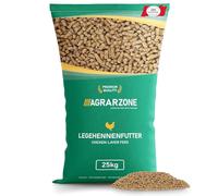 Agrarzone Nourriture pour poules pondeuses Premium Pellets 25 kg - Nourriture pour poules 25 kg - Nourriture pour poulets pour poulets pour une grande capacité de ponte et des coquilles d'œufs solides