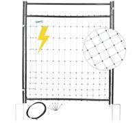 Agrarzone Portail pour les filets de clôture 105 cm | Porte pour filet de clôture électrique | Petites mailles et robuste | Porte pour clôture électrique de moutons | Accès rapide et sûr aux pâturages