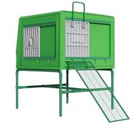Agrarzone Poulailler mobile en plastique Egg LOFT - Poulailler stable pour 4 à 6 poules - Résistant aux intempéries et facile d'entretien - Avec retrait des œufs de l'extérieur