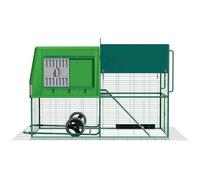 Agrarzone Poulailler mobile en plastique - Pour 4 à 6 poules - Avec pondoir et perchoirs - Résistant aux intempéries et facile à nettoyer
