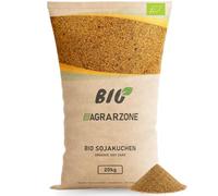 Agrarzone Tourteau de soja Bio 20 kg - Complément Alimentaire 100% Bio pour bovins et volailles - Aliment protéiné à Faible teneur en matières Grasses