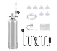 Agrdeed Kit complet de CO2 pour aquarium - 2 l - En acier inoxydable - Avec électrovanne - Diffuseur - Compteur de bulles visuel - Pour plantes d'aquarium