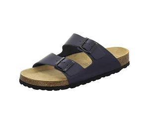 Agréables mules AFS-Schuhe 3100 en cuir - Pour homme - Bleu - bleu marine, 44 EU