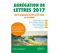 Agrégation de lettres 2017. Tout le programme du XVIe au XXe siècle en un volume - Jean-Michel Gouvard - Ellipses - broché - Manuel