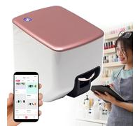 agreilduite Imprimante 3D pour Ongles, Impression De Film pour Ongles - Résolution 1200 Dpi, Impression De Photos, Dessins Animés, Textes, Motifs, avec Cartouche d'encre (Environ 500 Impressions)
