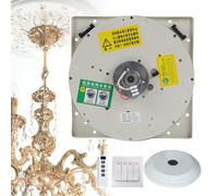 agreilduite Système De Levage Motorisé pour Lustres, Treuil Électrique pour Lampes De Grande Hauteur, Portée: 6,8 M | avec Télécommande, Interrupteur Mural Et Cache Décoratif White-50kg/110Lbs