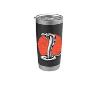 Agressif Cobra Roi Serpent Cobra Amant Reptiles Animaux Gobelet isotherme en acier inoxydable double paroi