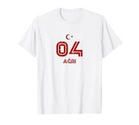 Agri 04 Türkiye Memleket Retro T-Shirt, Homme, Blanc, 4XL