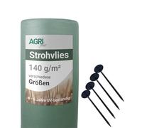 AGRI plus Bache Foin 10,4 x 12,5 m - avec 12 Clous Plastique I Protection Foin 140 g/m² Polypropylène I Bache pour Paille résistante pour Protection Durable