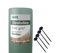 AGRI Plus Bache Foin 9,8 x 6 m - avec 12 Clous en Plastique I Protection Foin en polypropylène de 140 g/m² I Bache pour Foin extrêmement résistant pour Une Protection à Long Terme