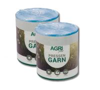 AGRI plus Lot de 2 fils de presse bleu I 5 kg I 400 m/kg I Fil de qualité supérieure pour pressage à balles haute pression I Fil agricole durable en polypropylène I Résistant aux intempéries, robuste