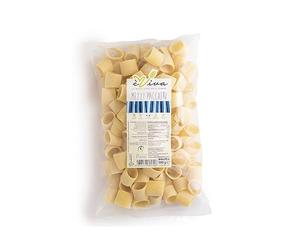Agricola Piano - Mezzi Paccheri | Pâtes Artisanales Filées au Bronze 500 g - Avec Germe de Blé - Séchage Lent - Blé Italien - èViva