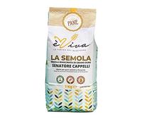 Agricola Piano - Senatore Cappelli | Semoule Remoulue de Blé Dur Ancien 1 kg - Pouilles - Semoule Remoulue pour Pains Anciens, Focaccia, Pâtes - Blés Anciens - Avec Germe de Blé Vivant - èViva