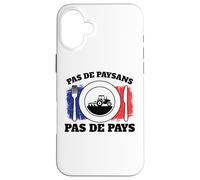Agriculteur Paysan Français Agriculture France Drapeau Coque pour iPhone 16 Plus