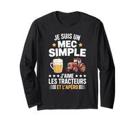Agriculteur Tracteurs agricole Mec Fan De Tracteur Apéro Manche Longue