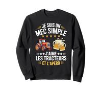 Agriculteur Tracteurs agricole Mec Fan De Tracteur Apéro Sweatshirt