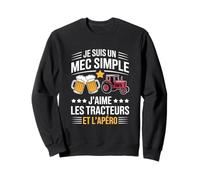 Agriculteur Tracteurs agricole Mec Fan De Tracteur Apéro Sweatshirt