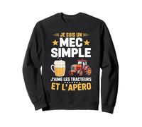Agriculteur Tracteurs agricole Mec Fan De Tracteur Apéro Sweatshirt