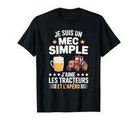 Agriculteur Tracteurs agricole Mec Fan De Tracteur Apéro T-Shirt