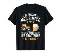 Agriculteur Tracteurs agricole Mec Fan De Tracteur Apéro T-Shirt