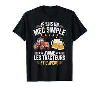 Agriculteur Tracteurs agricole Mec Fan De Tracteur Apéro T-Shirt